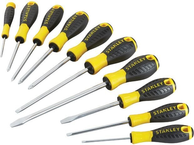 Atsuktuvų rinkinys Stanley Essential, STHT0-60211, 10 dalių kaina ir informacija | Mechaniniai įrankiai | pigu.lt