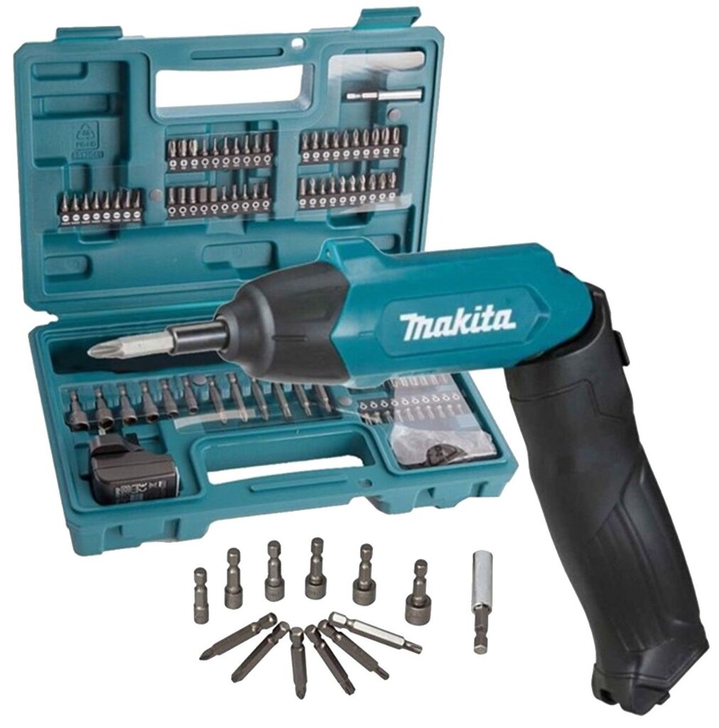 Makita suktuvo ir antgalių rinkinys DF001DW 3,6 V, 81 vnt. цена и информация | Suktuvai, gręžtuvai | pigu.lt