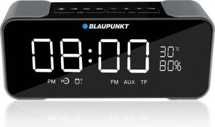 Blaupunkt BT16CLOCK портативный Bluetooth динамик, черный/серый цена и информация | BLAUPUNKT Аудио- и видеоаппаратура | pigu.lt