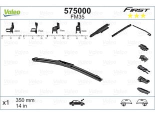 First Multiconnection бескаркасная щётка стеклоочистителя 350mm 575000 цена и информация | Дворники | pigu.lt