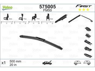 Valytuvas Valeo Multiconnection 500 mm kaina ir informacija | Valeo Autoprekės | pigu.lt