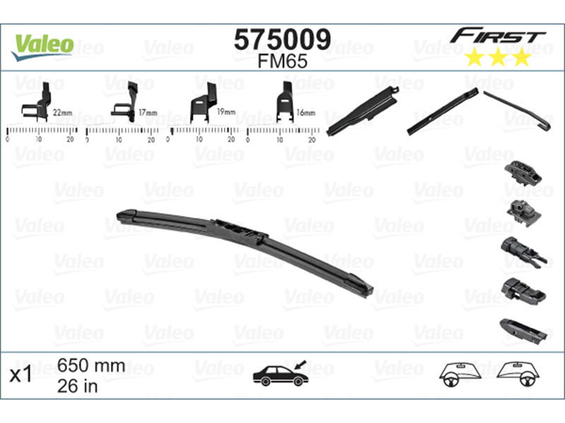 Valytuvas Valeo Multiconnection 650 mm цена и информация | Valytuvai | pigu.lt