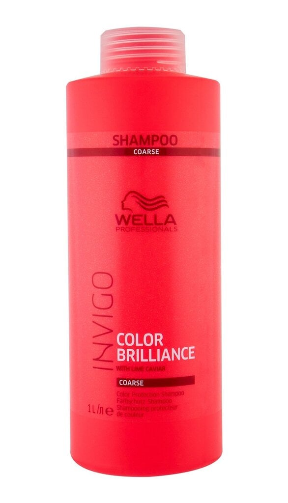 Dažytų ir normalių plaukų šampūnas Wella Color Brilliance Fine Invigo Shampoo, 1000 ml kaina ir informacija | Šampūnai | pigu.lt