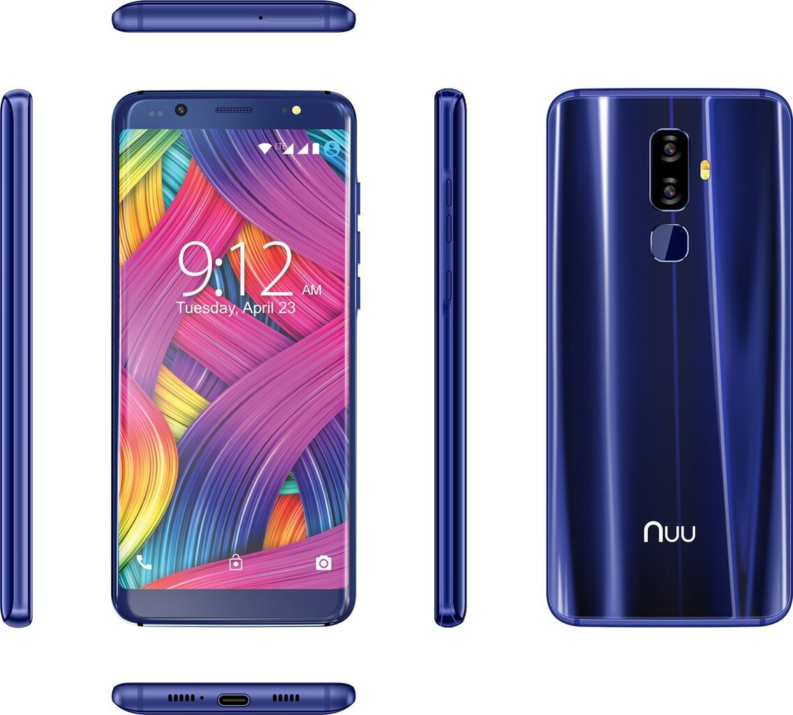 Nuu Mobile G3, 64GB, Dual Sim, Sapphire цена и информация | Mobilieji telefonai | pigu.lt