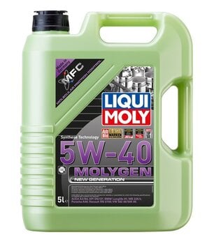 Синтетическое моторное масло LIQUI-MOLY Molygen New Generation 5W-40, 5л цена и информация | Моторные масла | pigu.lt