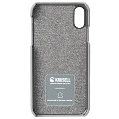 Telefono dėklas Krusell iPhone X/Xs Broby Cover 61435 gray kaina ir informacija | Telefono dėklai | pigu.lt
