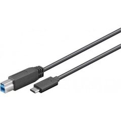 Goobay USB 3.0 cable 67986 1 m, Black цена и информация | Кабели и провода | pigu.lt