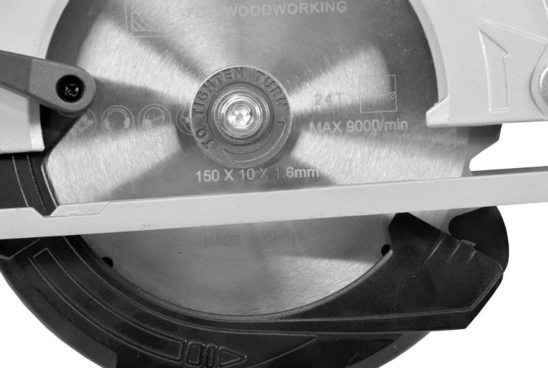 Akumuliatorinis diskinis pjūklas Hecht 1670 kaina ir informacija | Pjūklai, pjovimo staklės | pigu.lt