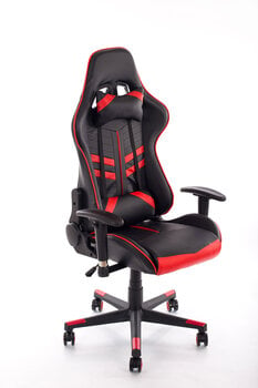 Žaidimų kėdė 9206, juoda/raudona kaina ir informacija | Biuro kėdės | pigu.lt