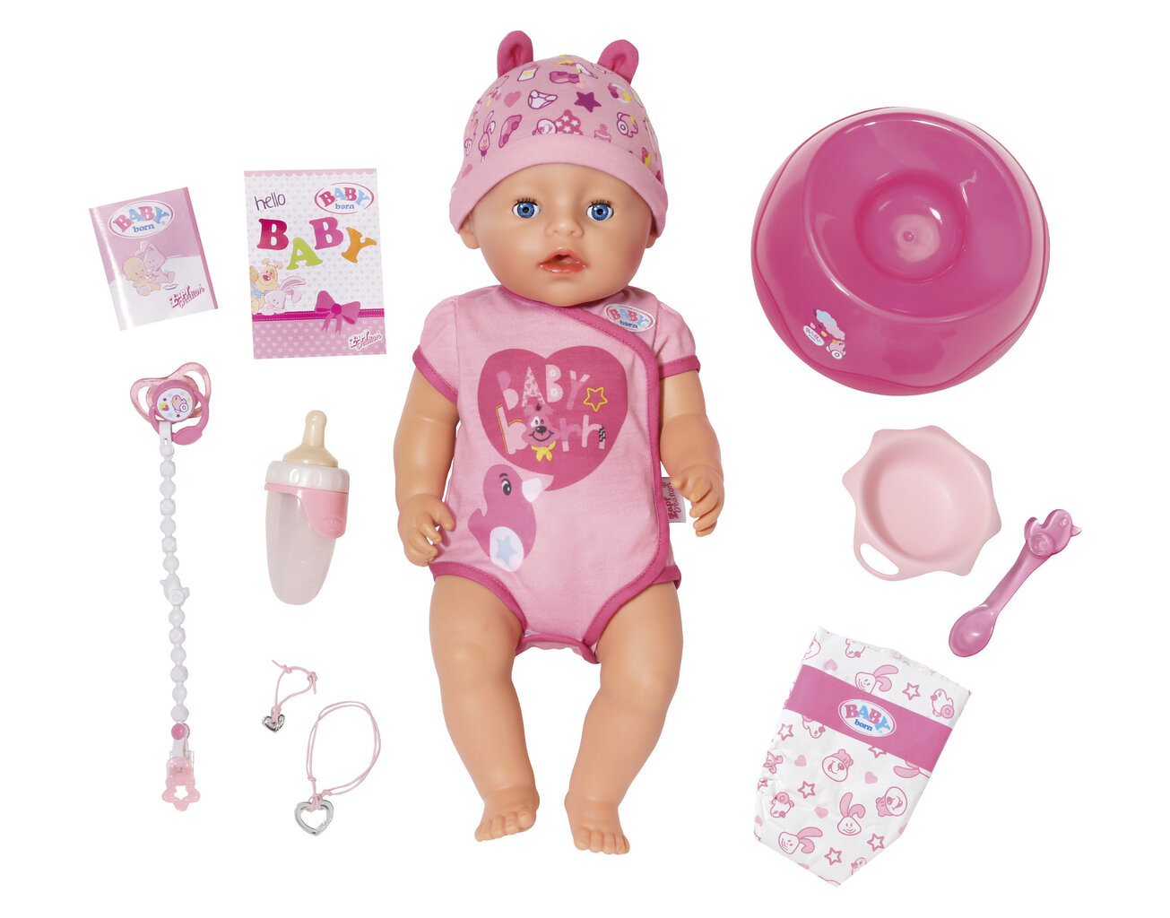 Interaktyvi lėlė - mergaitė Soft Touch Baby born ® цена и информация | Žaislai mergaitėms | pigu.lt