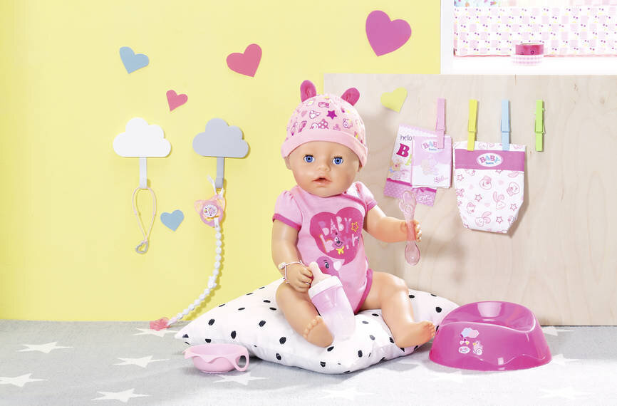 Interaktyvi lėlė - mergaitė Soft Touch Baby born ® kaina ir informacija | Žaislai mergaitėms | pigu.lt