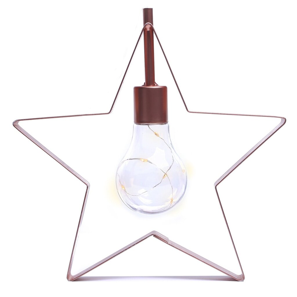 DecoKing šviečianti žvaigždės formos dekoracija Prince, 5 LED kaina ir informacija | Kalėdinės dekoracijos | pigu.lt
