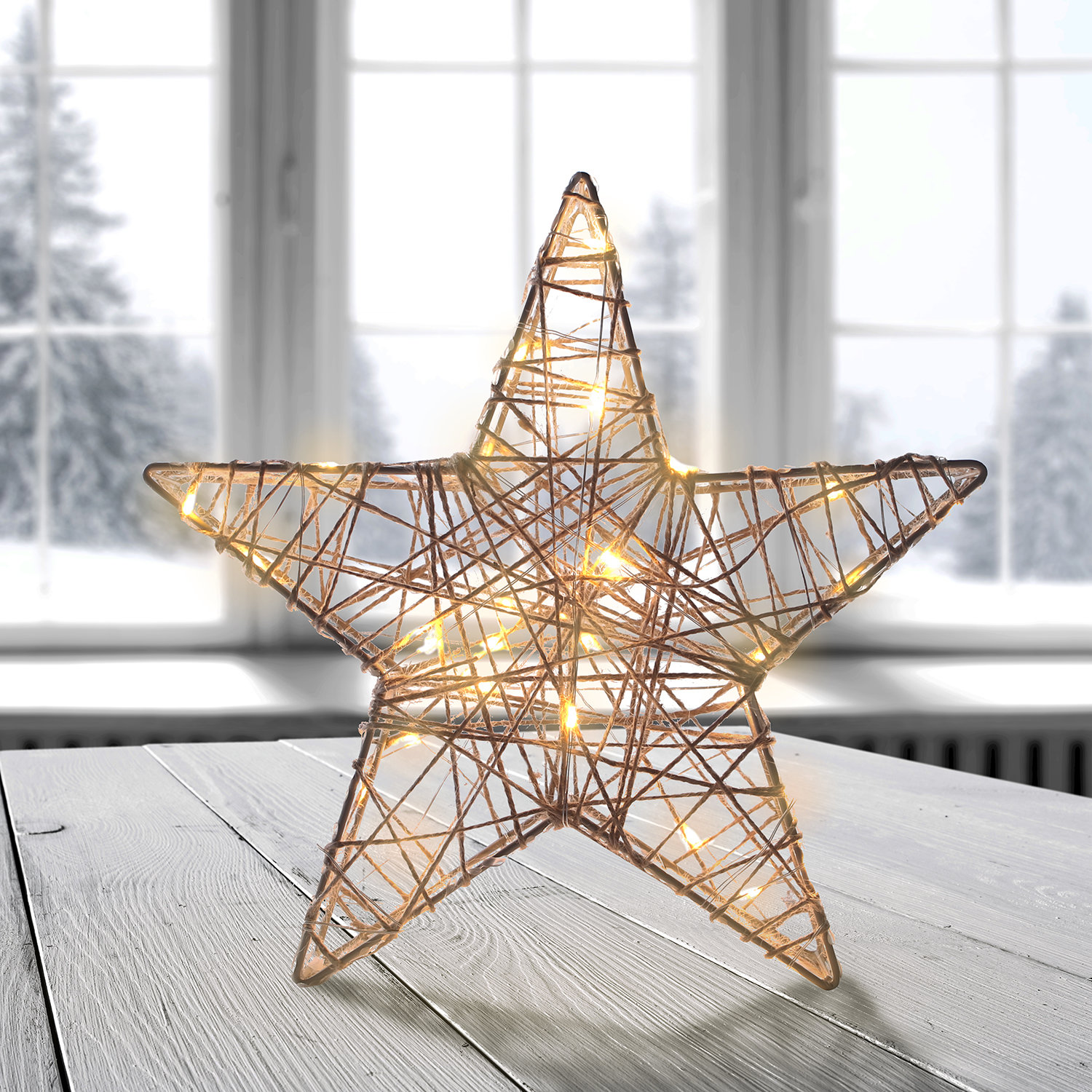 DecoKing šviečianti Kalėdinė dekoracija Žvaigždė Premium, 40 LED