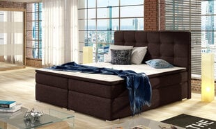 Кровать Inez, 140 х 200 см, гобелен, коричневый цена и информация | Кровати | pigu.lt