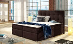 Кровать Inez, 140 х 200 см, гобелен, коричневый