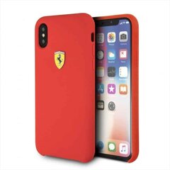 Ferrari silikoninis dėklas, skirtas iPhone Xs / X (raudonas) kaina ir informacija | Telefono dėklai | pigu.lt