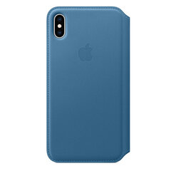 Apple Leather Case Folio MRX52ZM/A Cod Blue kaina ir informacija | Telefono dėklai | pigu.lt