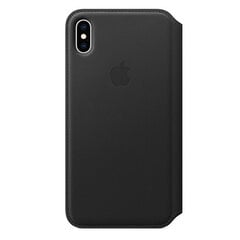 Apple Leather Folio Case MRX22ZM/A Black kaina ir informacija | Telefono dėklai | pigu.lt