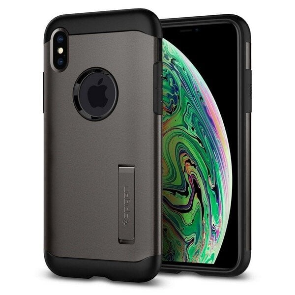 Spigen Slim Armor Case, pilkas kaina ir informacija | Telefono dėklai | pigu.lt