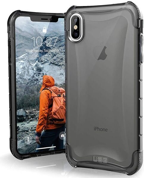 ( UAG ) Urban Armor Gear Plyo case telefonui Iphone XS MAX skaidrus-juodas kaina ir informacija | Telefono dėklai | pigu.lt