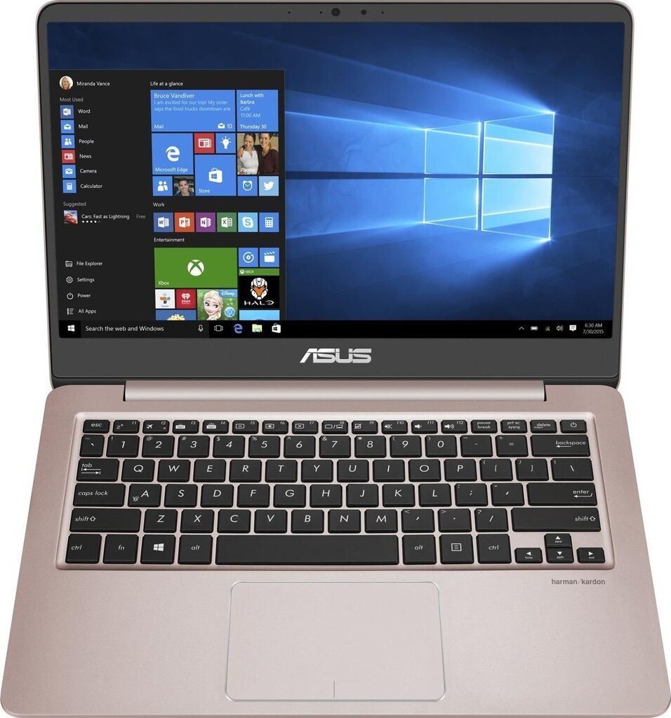 Asus UX430UA-GV283T kaina ir informacija | Nešiojami kompiuteriai | pigu.lt