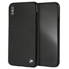 Etui hardcase BMW BMHCI65MBC iPhone Xs Max czarny|black Siganture-Carbon цена и информация | Чехлы для телефонов | pigu.lt