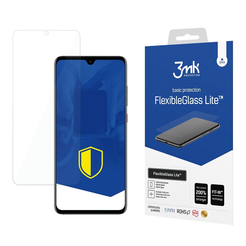 3mk Flexible Glass Lite Premium Protection Huawei Mate 20 kaina ir informacija | Apsauginės plėvelės telefonams | pigu.lt