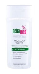 Очищающая мицеллярная вода для жирной и смешанной кожи Sebamed Sensitive Skin 200 мл цена и информация | Средства для очищения лица | pigu.lt