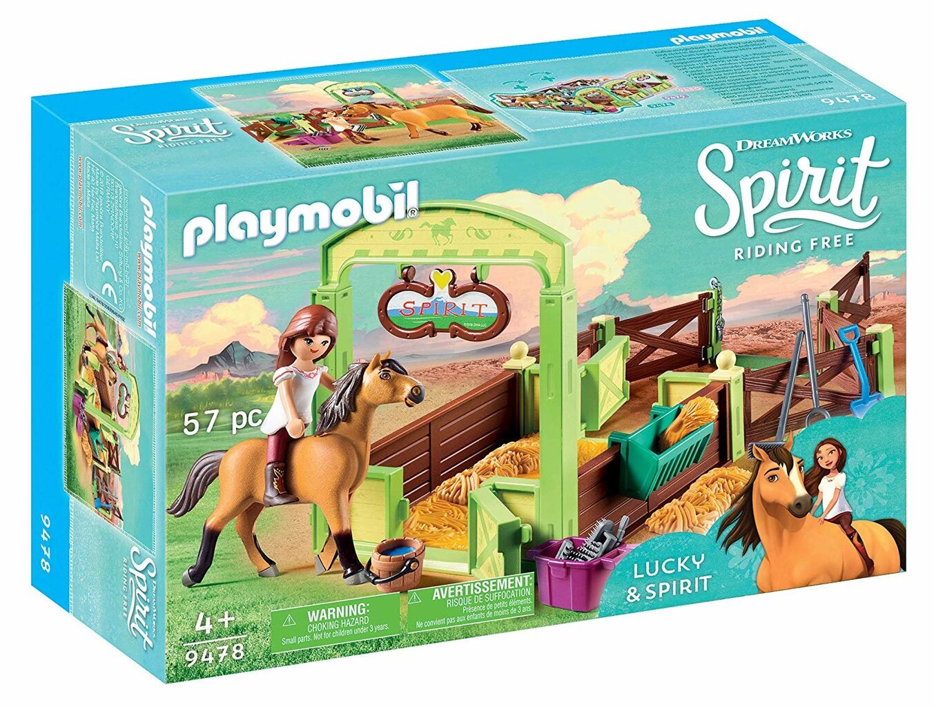 9478 PLAYMOBIL® DreamWorks Spirit, Lucky ir Spirit žirgas kaina ir informacija | Konstruktoriai ir kaladėlės | pigu.lt