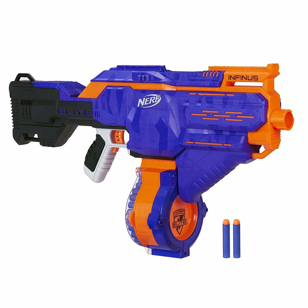 Žaislinis šautuvas su būgneliu Nerf N-Strike Elite Infinus Blaster цена и информация | Žaislai berniukams | pigu.lt