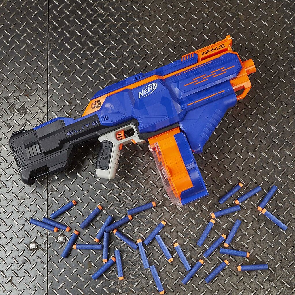 Žaislinis šautuvas su būgneliu Nerf N-Strike Elite Infinus Blaster цена и информация | Žaislai berniukams | pigu.lt