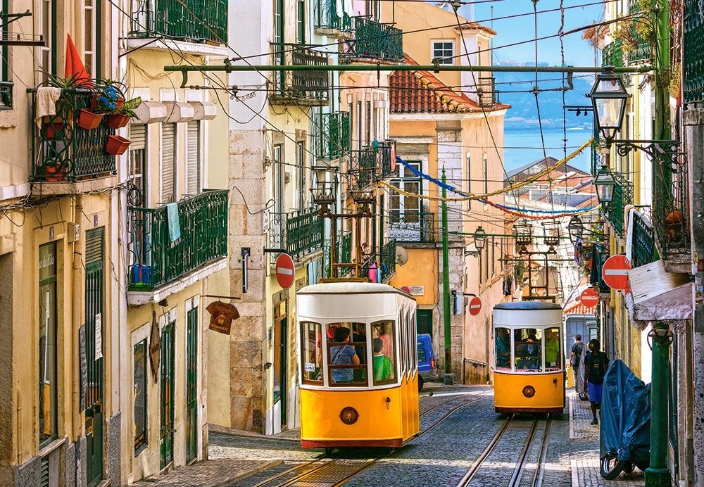 Dėlionė Castorland Puzzle Lisbon Trams, Portugal, 1000 d. kaina ir informacija | Dėlionės (puzzle) | pigu.lt