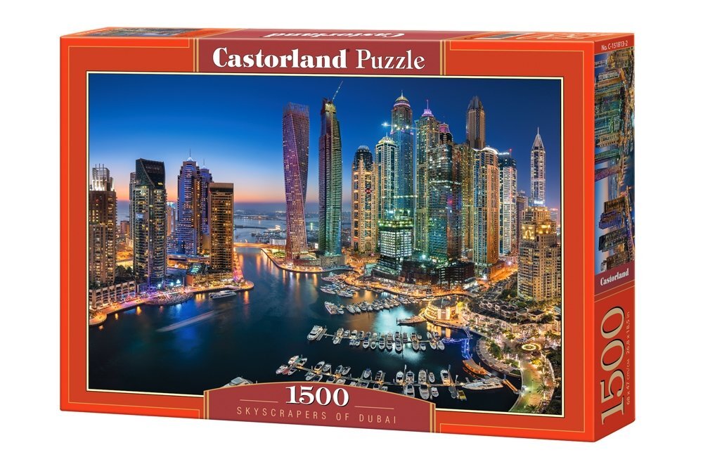 Dėlionė "Skyscrapers of Dubai" Castorland, 1500 d. kaina ir informacija | Dėlionės (puzzle) | pigu.lt