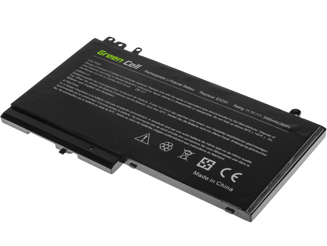 Green Cell Laptop Battery for Dell Latitude 11 3150 3160 12 E5250 E5270 kaina ir informacija | Akumuliatoriai nešiojamiems kompiuteriams | pigu.lt