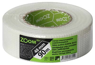 ZOOM stiklo audinio tinklelis, 48 mm x 90 m цена и информация | Mechaniniai įrankiai | pigu.lt