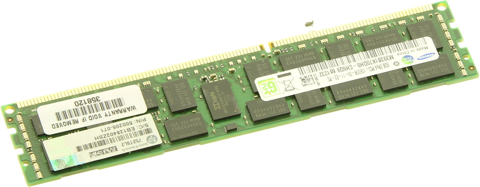 HP 8GB, 1333MHz, PC3-10600R-9 (501536-001) kaina ir informacija | Operatyvioji atmintis (RAM) | pigu.lt