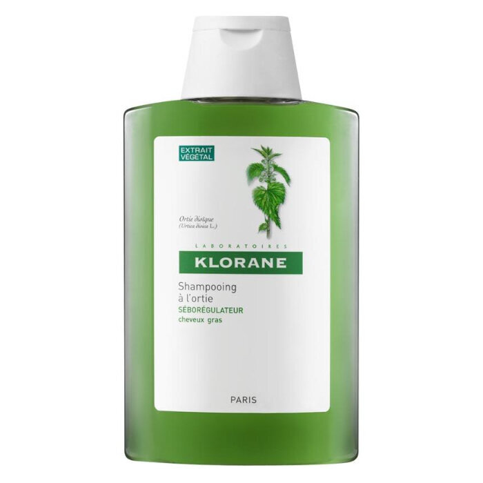 Valomasis riebių plaukų šampūnas su dilgėlių ekstraktu Klorane 400 ml kaina ir informacija | Šampūnai | pigu.lt