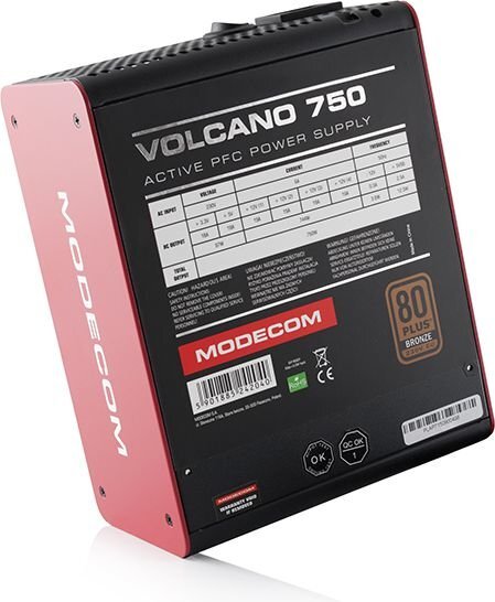 Modecom Volcano 750W kaina ir informacija | Maitinimo šaltiniai (PSU) | pigu.lt