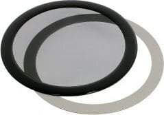 DEMCiflex Round Dust Filter 120mm - Black/Black kaina ir informacija | Korpusų priedai | pigu.lt