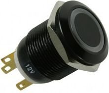 Lamptron Anti-Vandal Pushbutton Switch 19mm Blackline Green (LAMP-SW1913L-H) kaina ir informacija | Korpusų priedai | pigu.lt