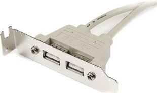 StarTech 2 Port USB A Female Low Profile Slot Plate Adapter kaina ir informacija | Korpusų priedai | pigu.lt