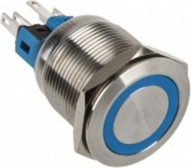 DimasTech LED Button 22mm Blue (PD091) kaina ir informacija | Korpusų priedai | pigu.lt