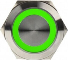 DimasTech LED Button 22mm Green (PD092) kaina ir informacija | Korpusų priedai | pigu.lt