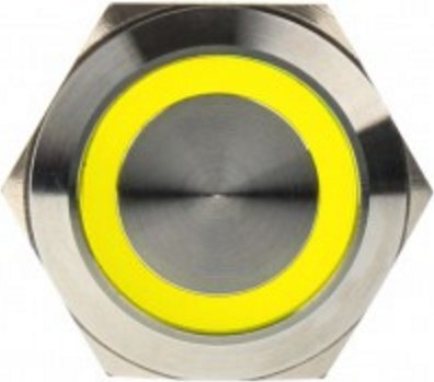 DimasTech LED Button 22mm Yellow (PD096) kaina ir informacija | Korpusų priedai | pigu.lt