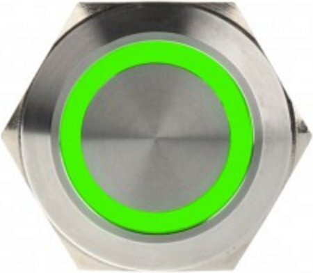 DimasTech LED Button 25mm Green (PD056) kaina ir informacija | Korpusų priedai | pigu.lt