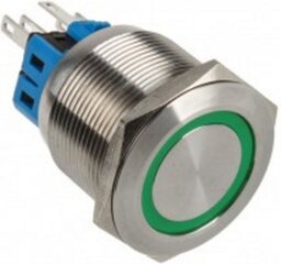 DimasTech LED Button 25mm Green (PD056) kaina ir informacija | Korpusų priedai | pigu.lt