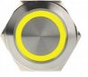 DimasTech LED Button 25mm Yellow (PD060) kaina ir informacija | Korpusų priedai | pigu.lt