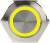 DimasTech LED Button 25mm Yellow (PD066) kaina ir informacija | Korpusų priedai | pigu.lt