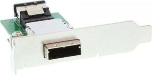 InLine SAS Low Profile Adapter Bracket external SFF-8088 to internal SFF-8087 (27650) цена и информация | Аксессуары для корпусов | pigu.lt