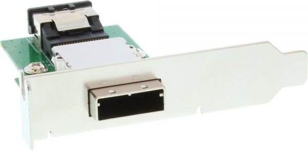 InLine SAS Low Profile Adapter Bracket external SFF-8088 to internal SFF-8087 (27650) цена и информация | Korpusų priedai | pigu.lt